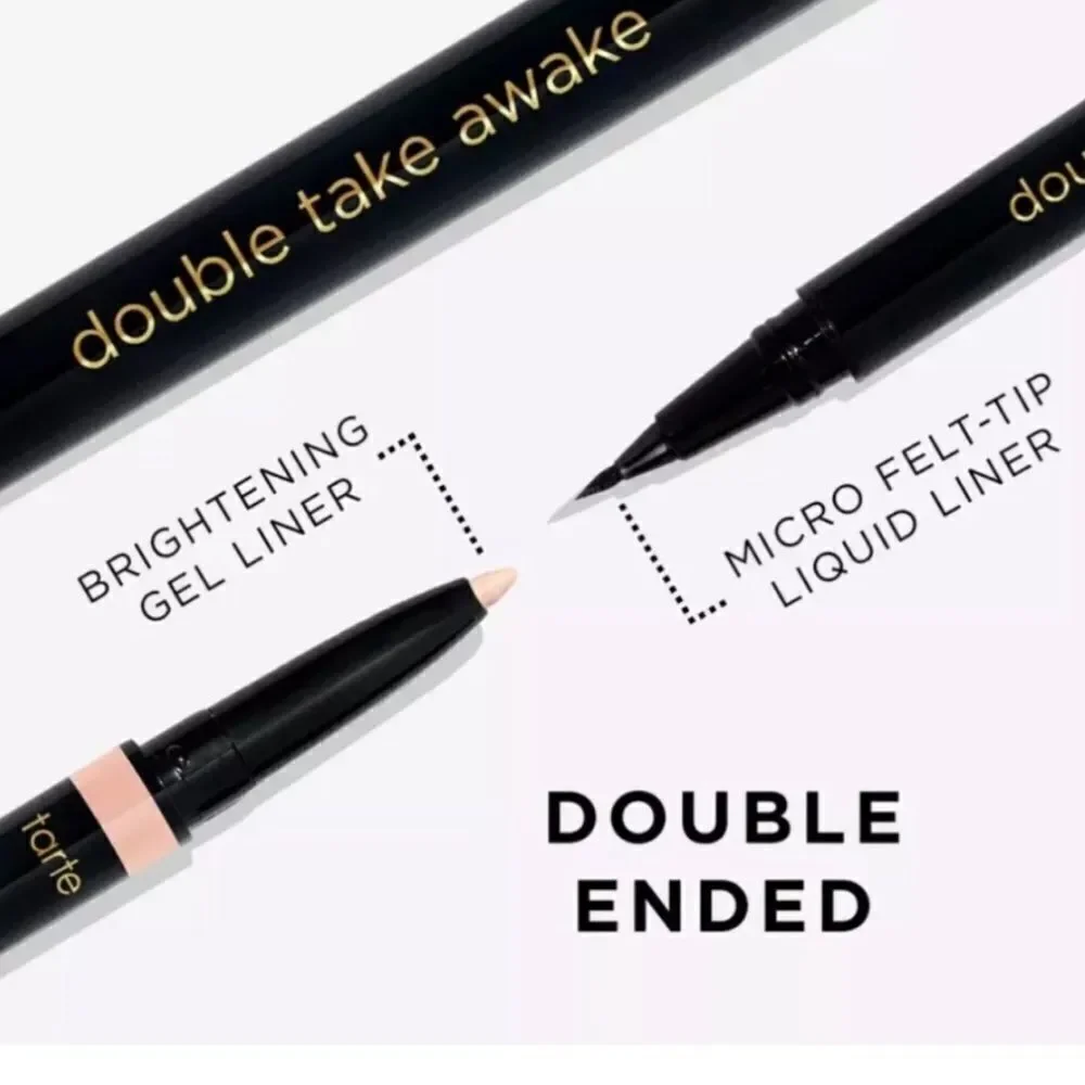 🌻 Tarte Double Take Awake Micro Liquid Liner and Brightener New FullS